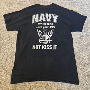 Y2k Navy My job is to save your ass not kiss it.